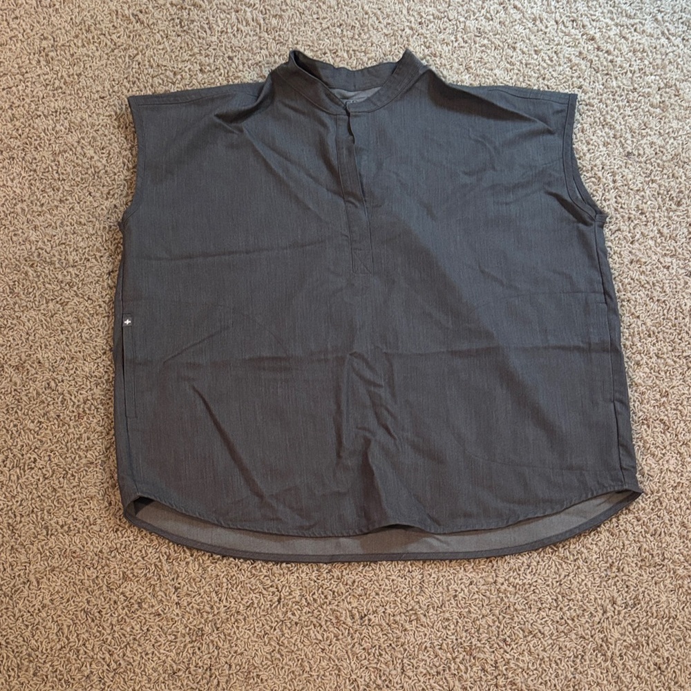 Sleeveless Charcoal Gray Top